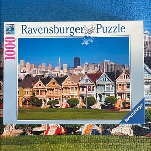 Ravensburger Puzzle 1000 Piece Painted Ladies Box Art - Blue, Green, Yellow, Red